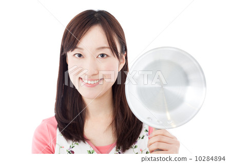 一個女人用煎鍋 一個女人用煎鍋 10284894
