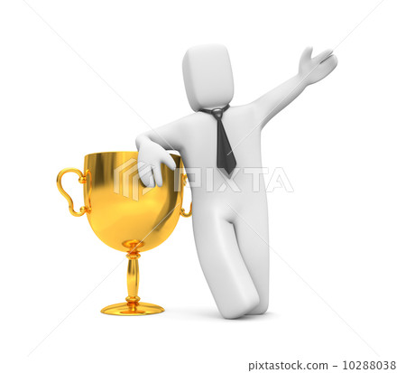 Man and gold cup 10288038