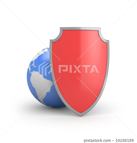 Protect the world or global protection - Stock Illustration [10288189 ...