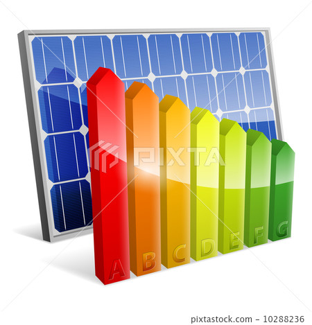 Solar Panel with Energy Efficiency Rating Solar Panel with Energy Efficiency Rating 10288236