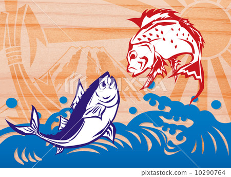 泰國和金槍魚大捕獲旗幟 泰國和金槍魚大捕獲旗幟 10290764