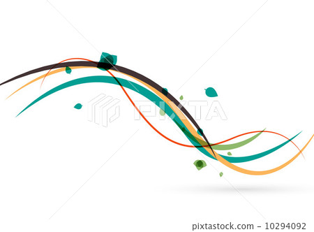 Colorful spring lines conceptual nature design 10294092