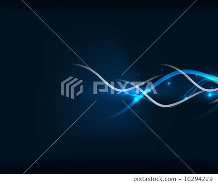 Abstract glowing lines - Stock Illustration [10294229] - PIXTA