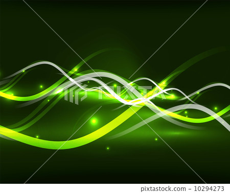 Abstract glowing lines - Stock Illustration [10294273] - PIXTA
