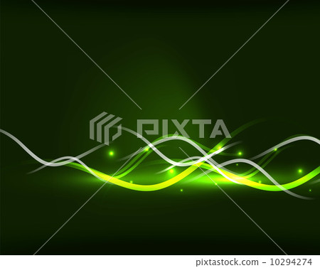 Abstract glowing lines - Stock Illustration [10294274] - PIXTA