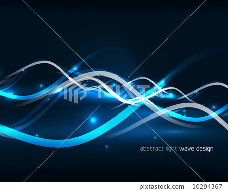 Abstract glowing lines - Stock Illustration [10294367] - PIXTA