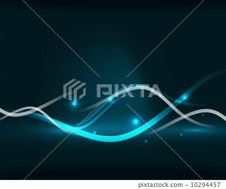 Abstract glowing lines - Stock Illustration [10294457] - PIXTA
