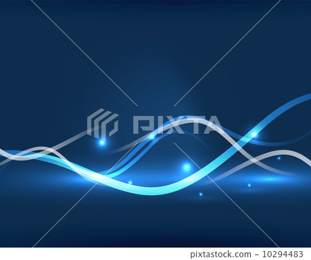 Abstract glowing lines - Stock Illustration [10294483] - PIXTA