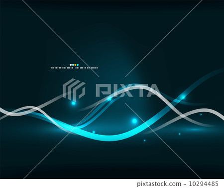 Abstract glowing lines - Stock Illustration [10294485] - PIXTA