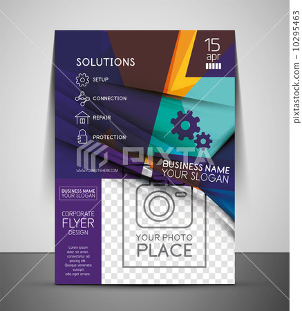 CMYK Business Corporate Flyer Template 10295463