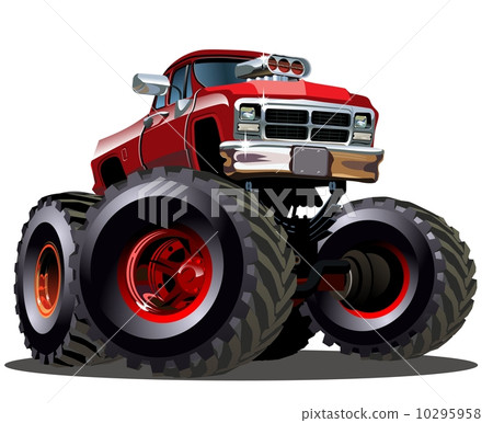 Cartoon Monster Truck 10295958