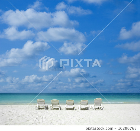 beach with chair. 10296765