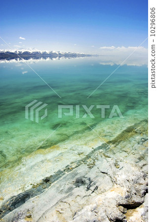 snow mountain and beautiful lake snow mountain and beautiful lake 10296806