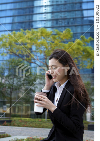 Asian business woman taking a break Asian business woman taking a break 10300022