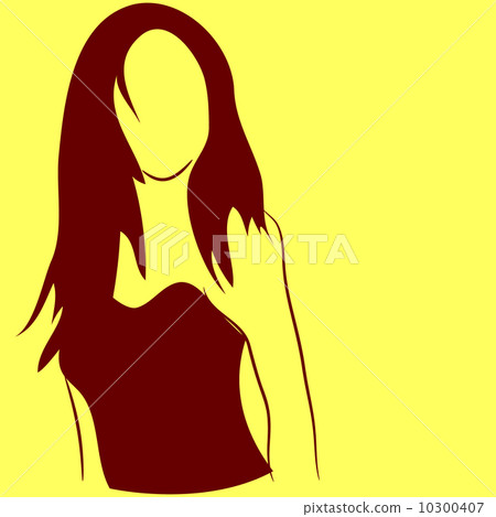 Silhouette girl. 10300407