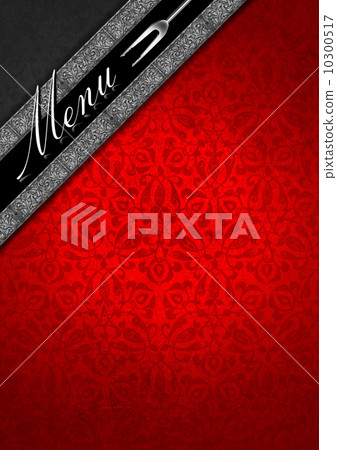Menu Template - Silver and Red Velvet 10300517