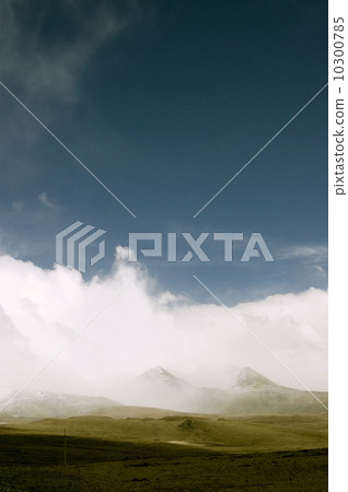 Landscape with mountains and storm clouds 10300785
