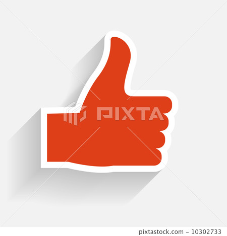 Hand signal on white. vector illustration. EPS 10. 10302733