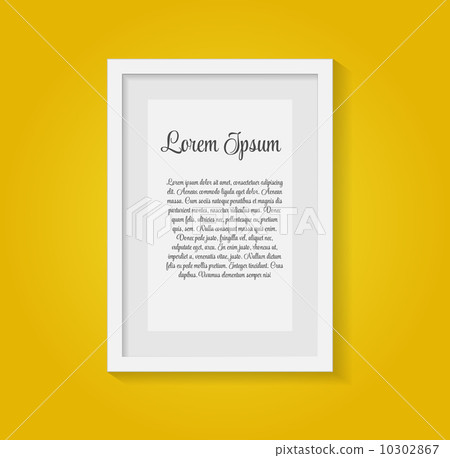 Frame on Wall for Your Text and Images, Vector Illustration 10302867