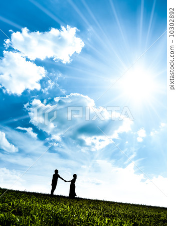 男女握手 10302892