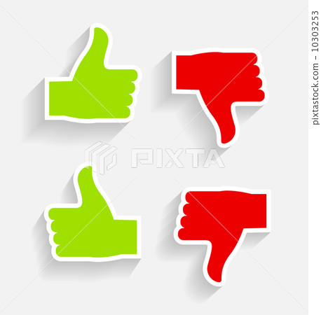 Hand signal on white. vector illustration. EPS 10. 10303253