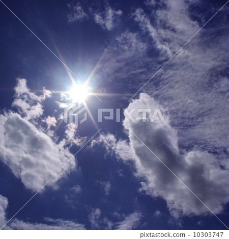 beautiful clouds and sun 10303747
