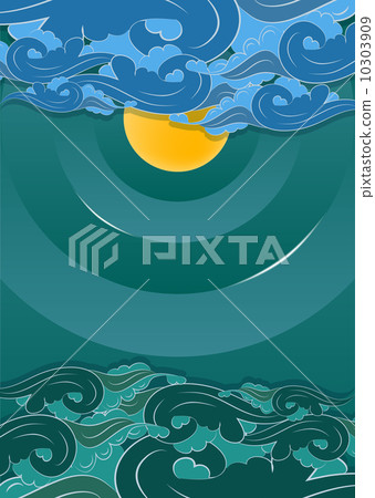 Flyer or cover design, sky and sea Flyer or cover design, sky and sea 10303909