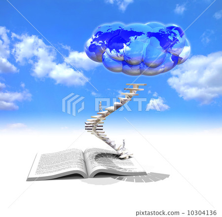 當我爬上書的樓梯時，有一片雲 10304136