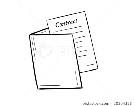folder with contract paper 10304338