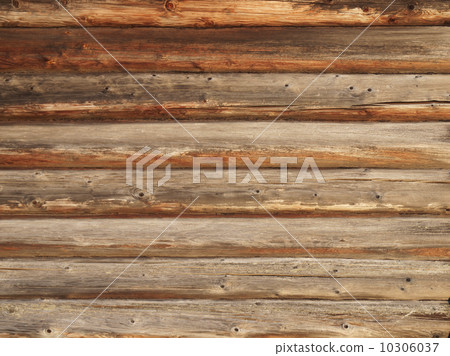 Wooden log walls. background 10306037