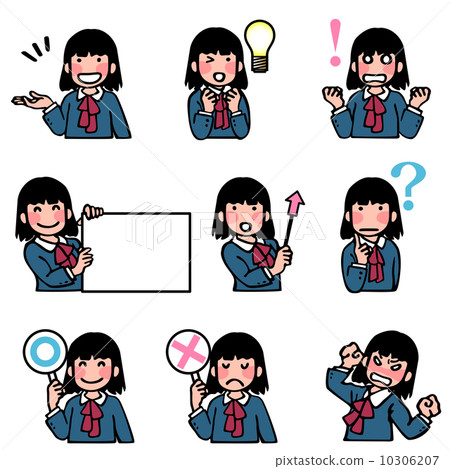 女生的面部表情 女生的面部表情 10306207