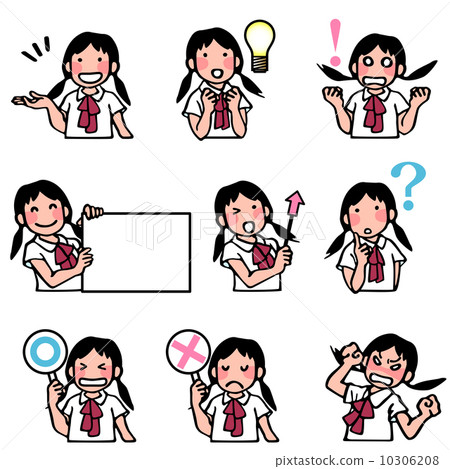 女生的面部表情 女生的面部表情 10306208