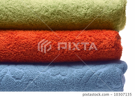 Closeup of bath towels set Closeup of bath towels set 10307135