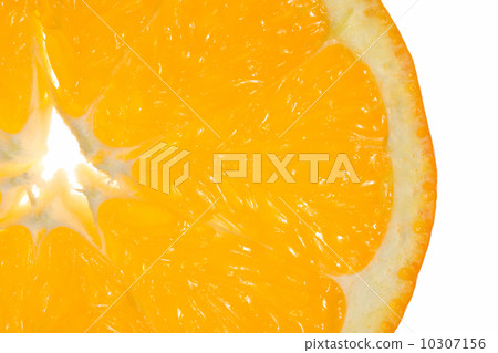 Macro of orange slice Macro of orange slice 10307156