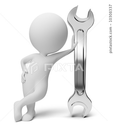 3d small people - wrench 10308337
