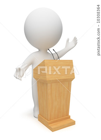 3d small people - orator 3d small people - orator 10308364