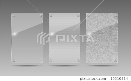 Realistic Glass Frames. Vector Illustration Realistic Glass Frames. Vector Illustration 10310314