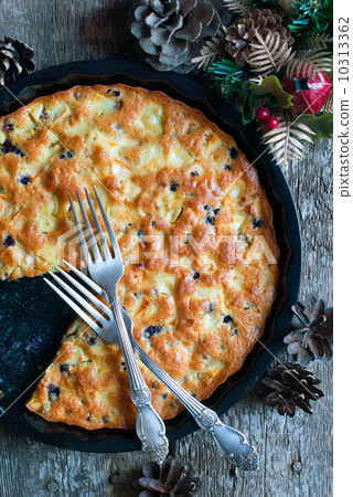 Pie with Apples from Eggs 10313362