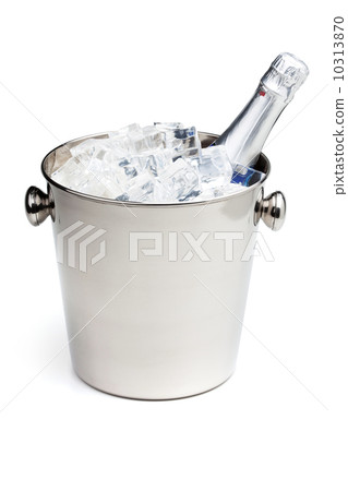 Champagne bottle in ice bucket 10313870