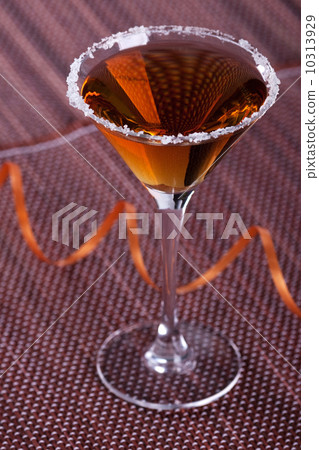 Gold cocktail in martini glass Gold cocktail in martini glass 10313929