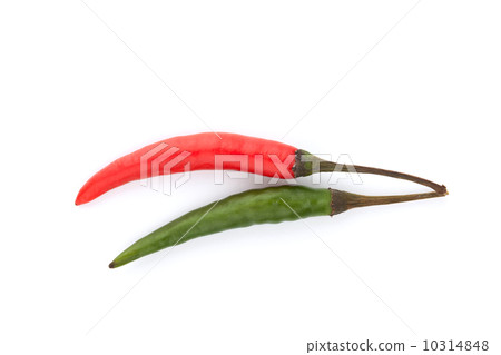 Red and green chili peppers Red and green chili peppers 10314848