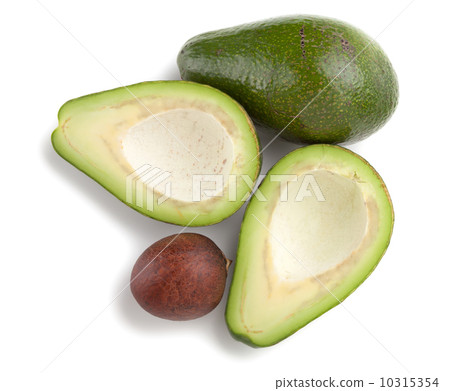 Ripe avocado. Above view Ripe avocado. Above view 10315354