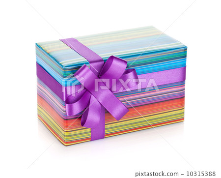 Colorful gift box with ribbon and bow 10315388