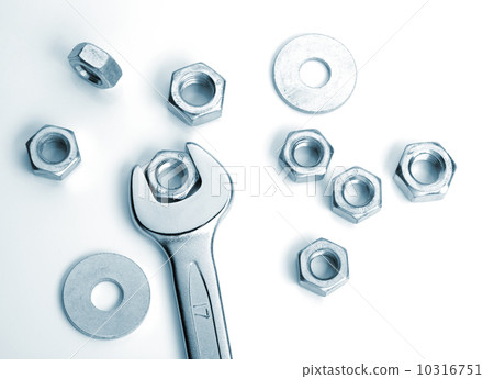 Metal nuts and spanner Metal nuts and spanner 10316751