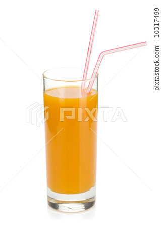 Peach juice in a glass 10317499