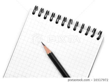 Black pencil on notepad 10317972