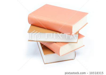 A stack of books on a white background. A stack of books on a white background. 10318315