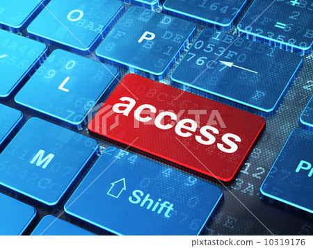Protection concept: Access on computer keyboard background Protection concept: Access on computer keyboard background 10319176