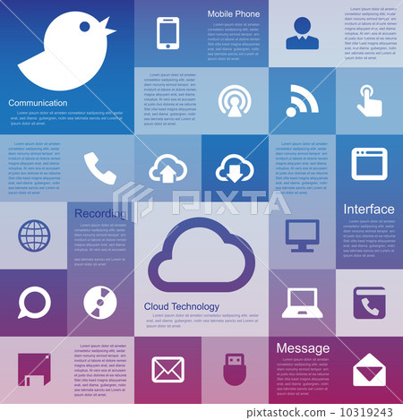 Flat design interface icon set - Stock Illustration [10319243] - PIXTA