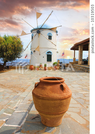 Traditional Wind Mill in Greece, Zakynthos Island Traditional Wind Mill in Greece, Zakynthos Island 10319503